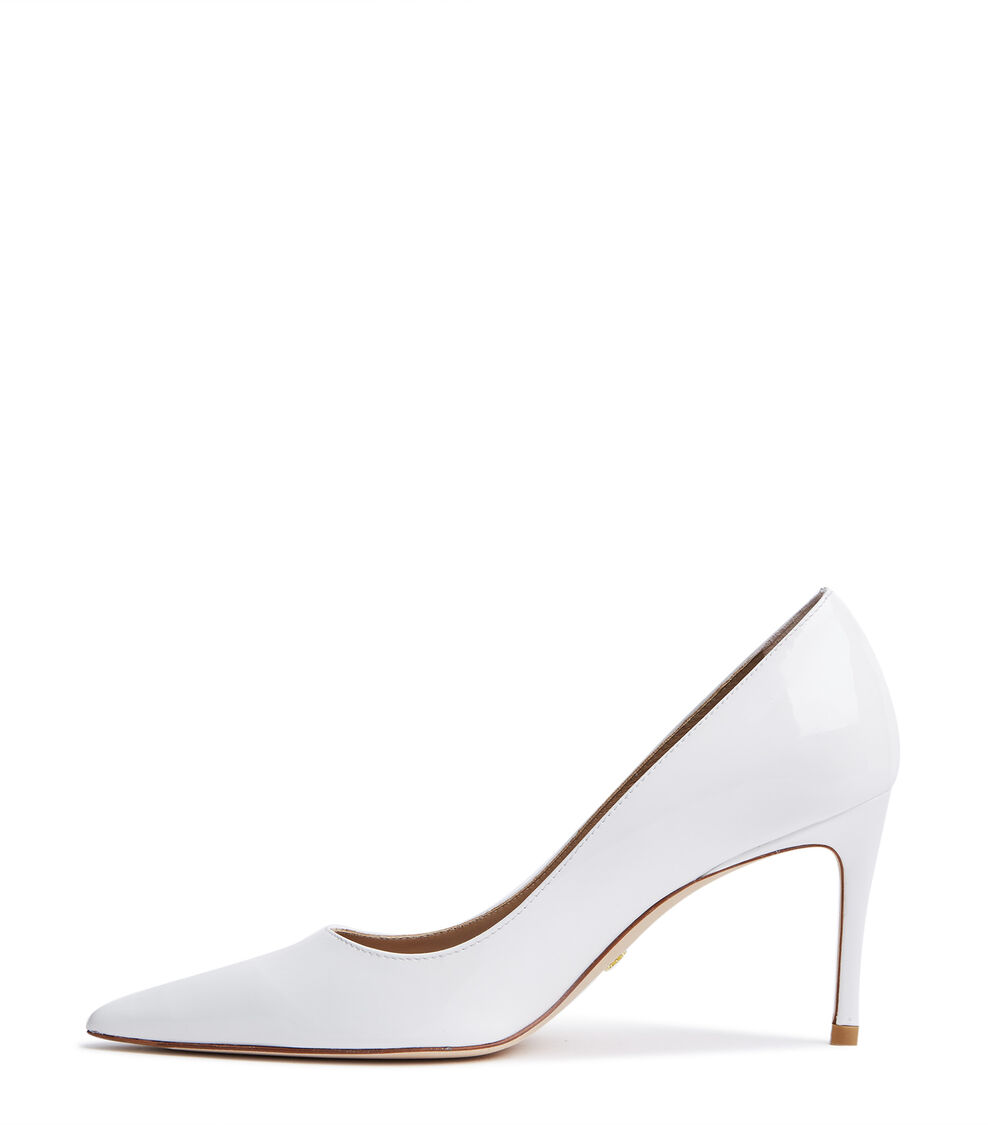 Stuart Weitzman STUART 85 PUMP WHITE SA776PATWHT
