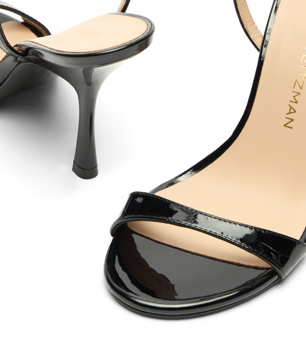 Stuart Weitzman NUDIST WRAP 100 BLACK SL466PATBLK