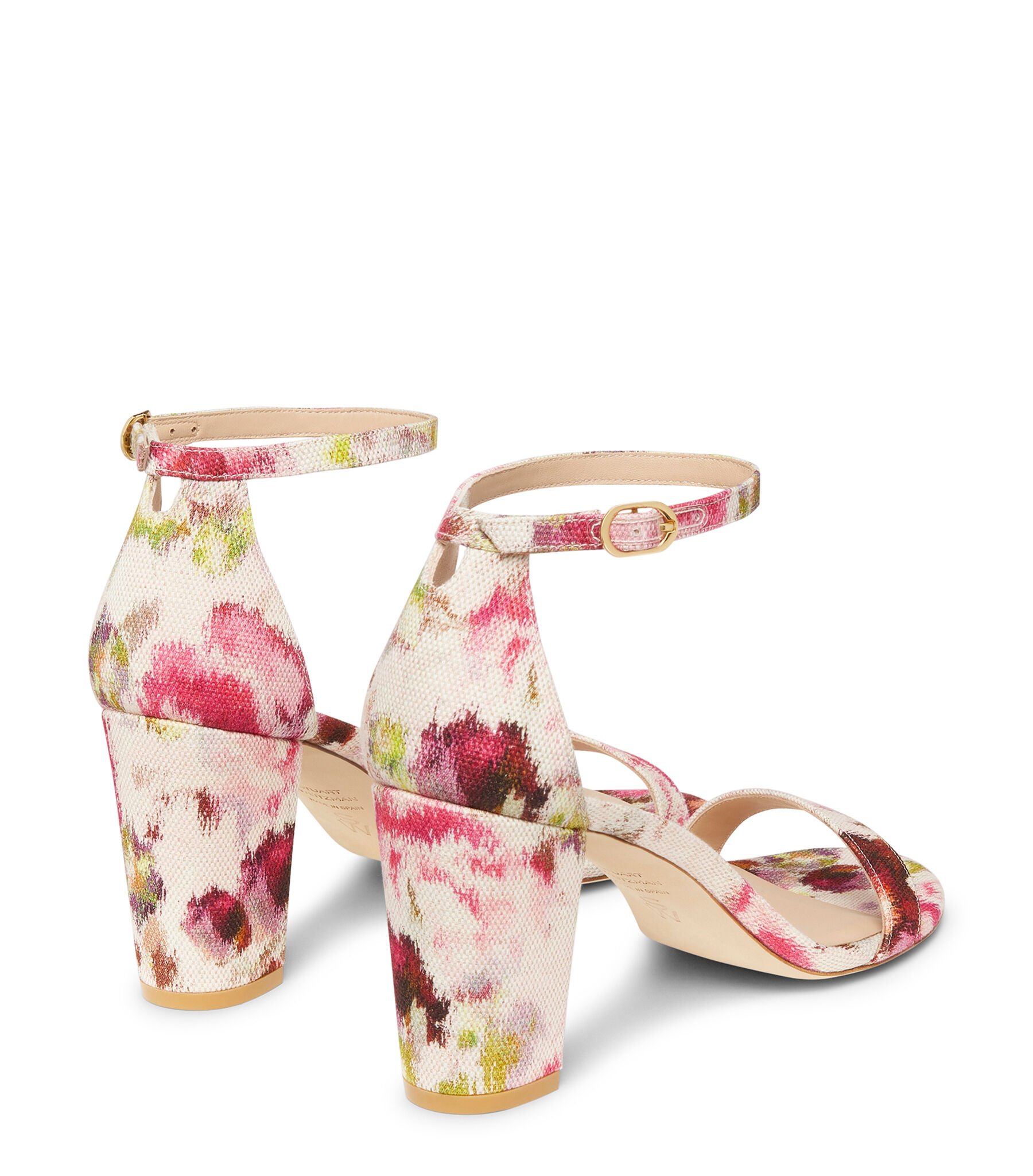 Stuart weitzman floral sandals shop