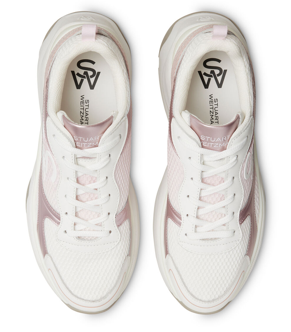 Stuart Weitzman SW TRAINER BIANCO/ROSA MULTI SK267CFGXME
