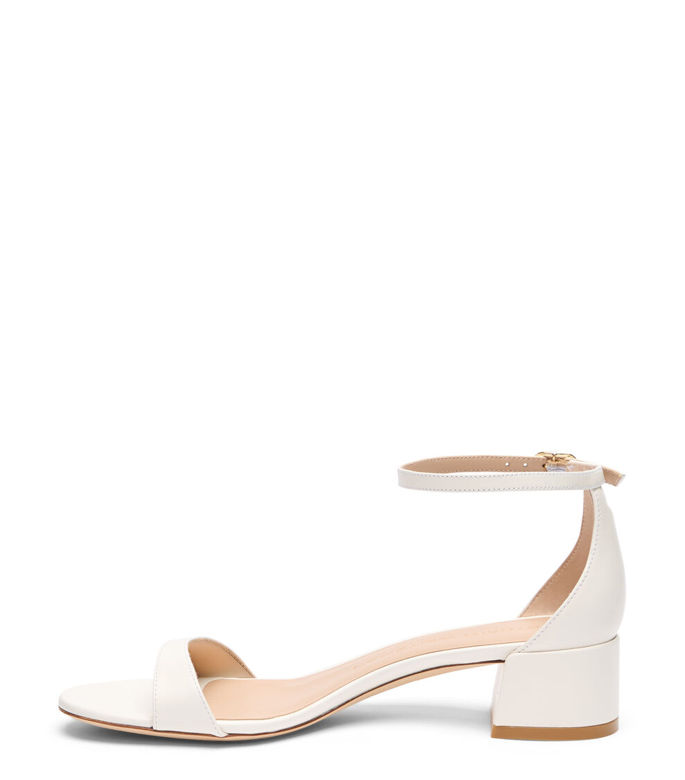 Stuart Weitzman NUDIST BLOCK 35 CREAM SK859SMOCRM