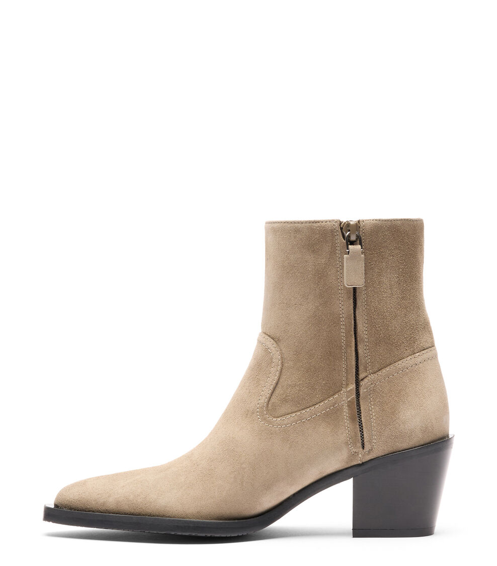 Stuart Weitzman TATE BOOTIE SMOKEY TAUPE/BLACK SK186SKDY7O
