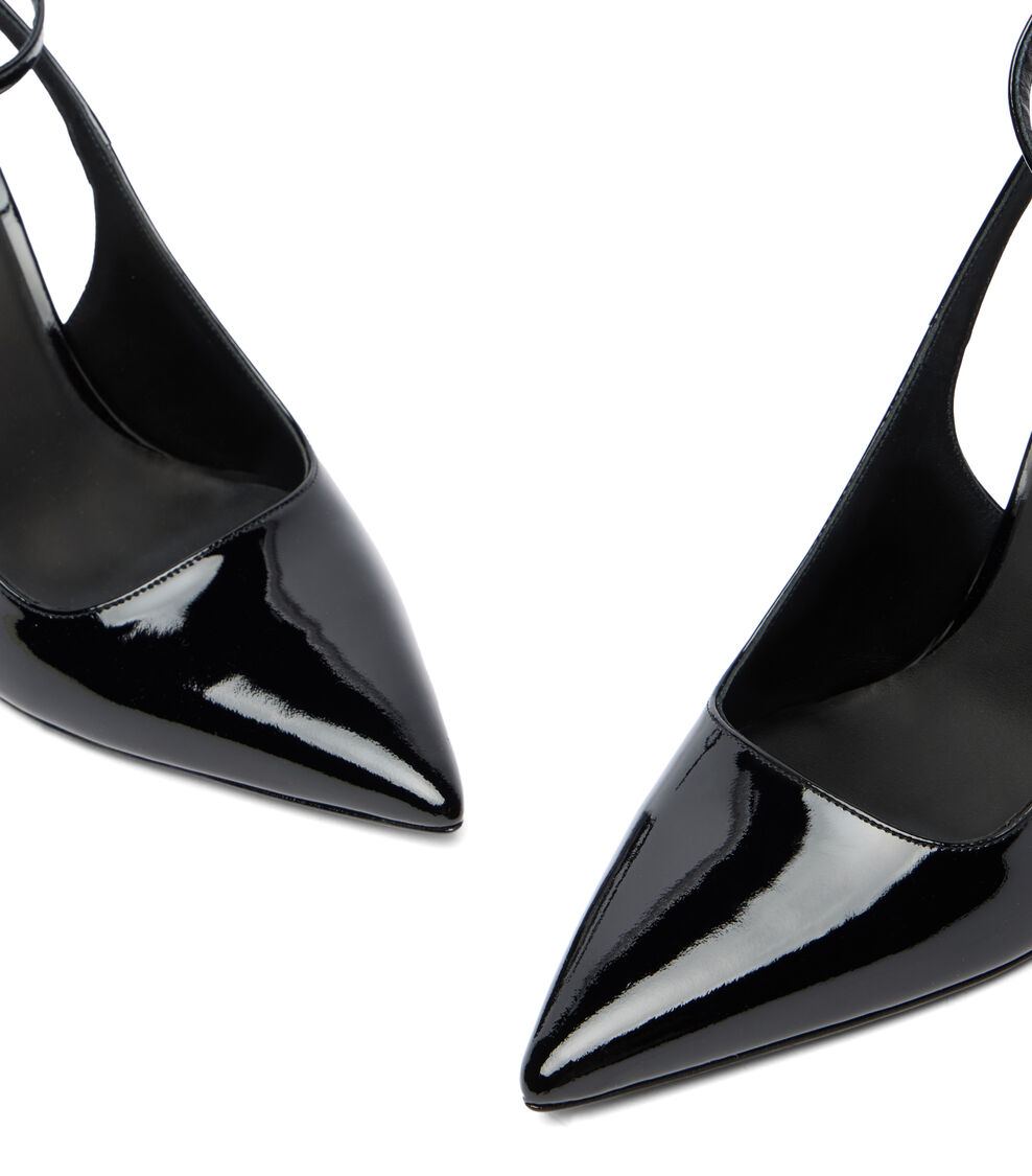 Stuart Weitzman VINNIE 85 STRAP PUMP BLACK SM598PATBLK