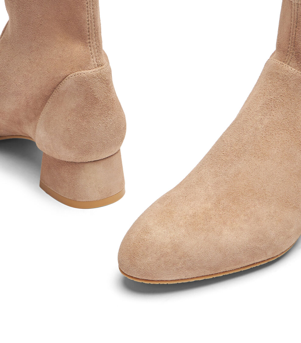 Stuart Weitzman GRACE SOCK BOOTIE CASHMERE SI850SUSA81