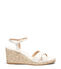 Stuart Weitzman DAYNA ESPADRILLE WEDGE CREAM/NATURAL SK730STJQ2X