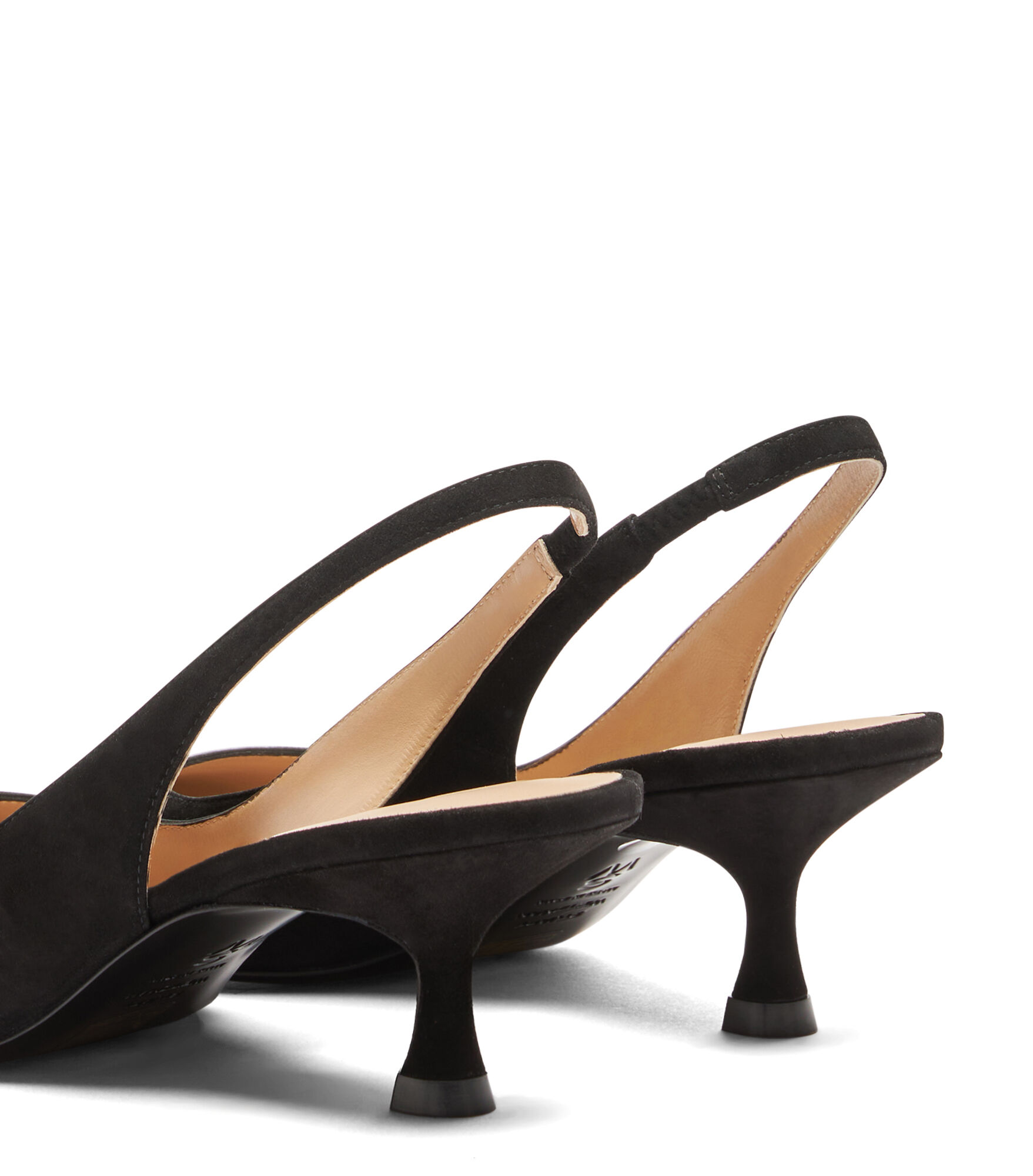 STUART WEITZMAN ナオミスリンクハックハンフス 【関税込】 NAOMI 50 SLINGBACK in BLACK for Women | Stuart Weitzman®