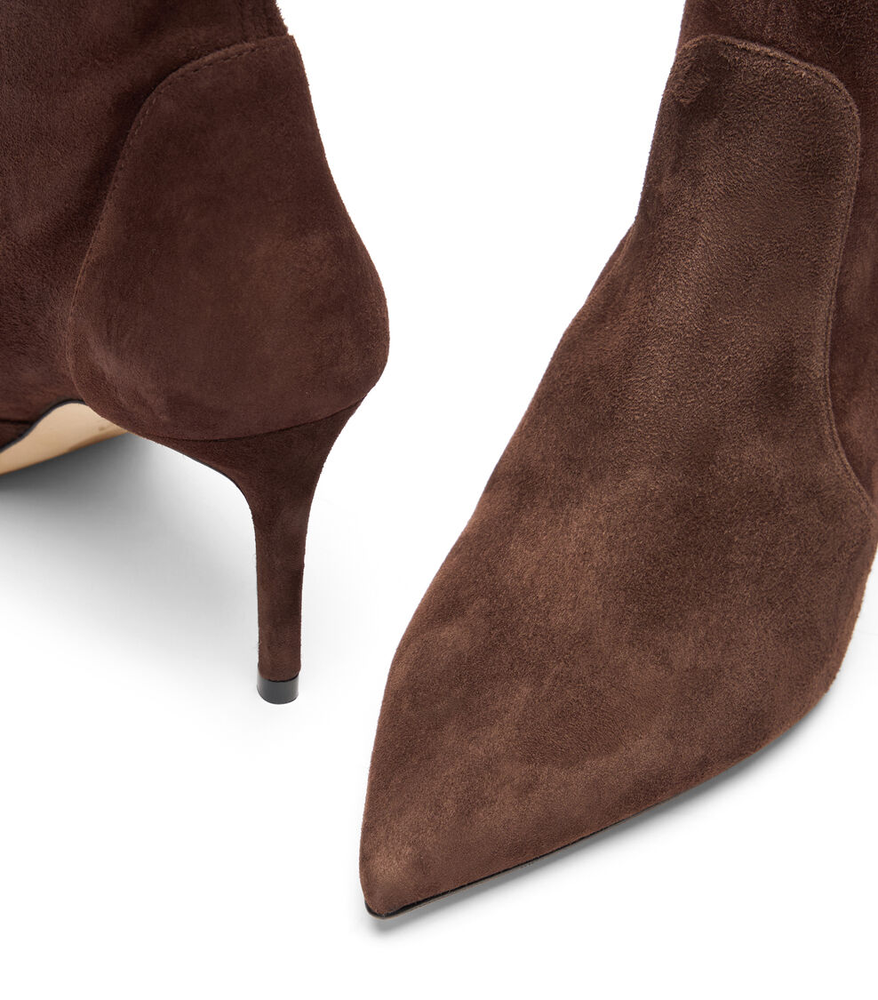 Stuart Weitzman STUART POWER BOOTIE 75 Stuart Weitzman STUART POWER BOOTIE 75 WALNUT SJ973SUSWAL