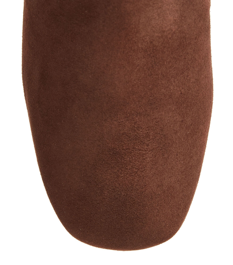 Stuart Weitzman SLEEK 60 SOCK BOOTIE WALNUT SC670SUSWAL