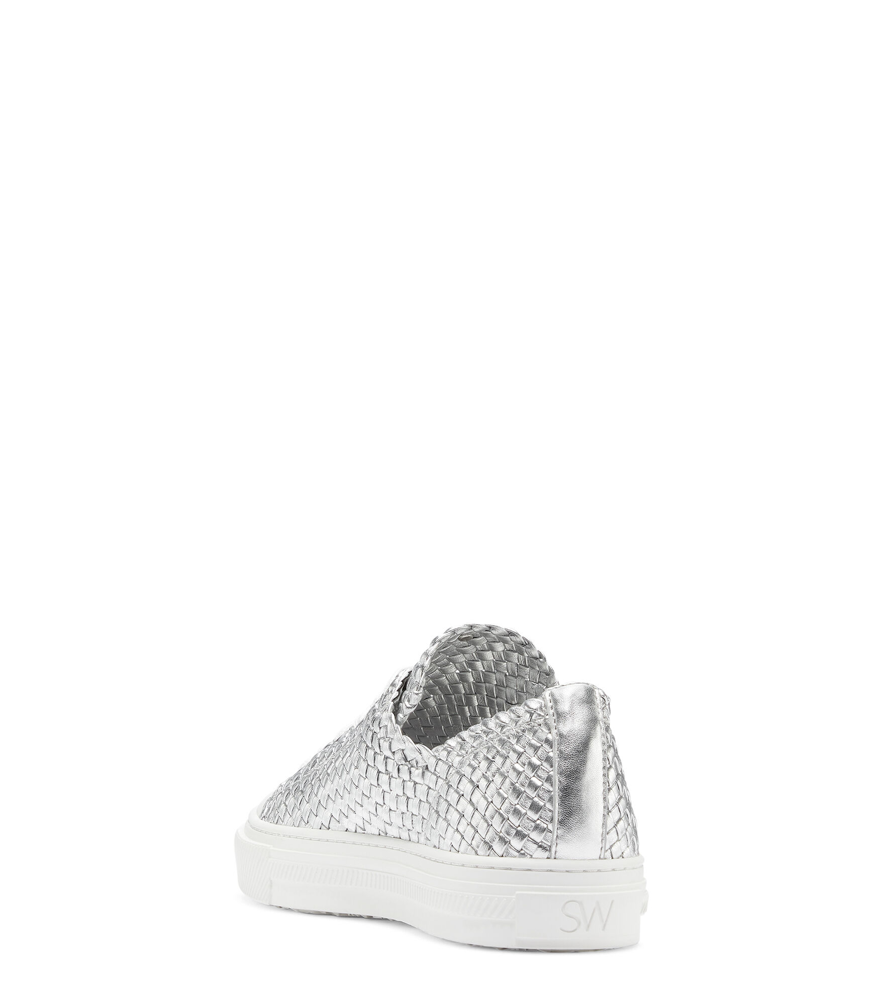 WOVA LOW-TOP SNEAKER in SILVER for Women | Stuart Weitzman®