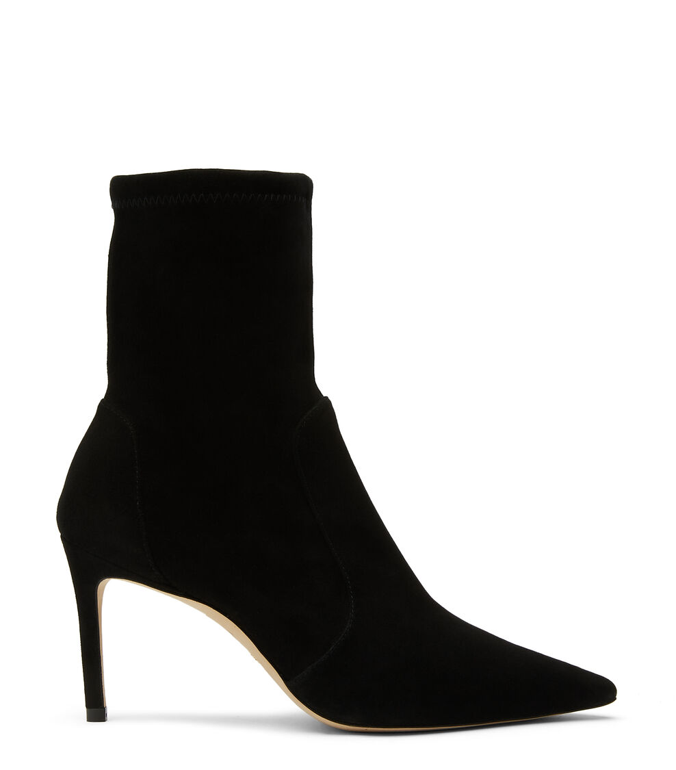 Stuart Weitzman STUART 85 STRETCH BOOTIE BLACK SB658SUSBLK