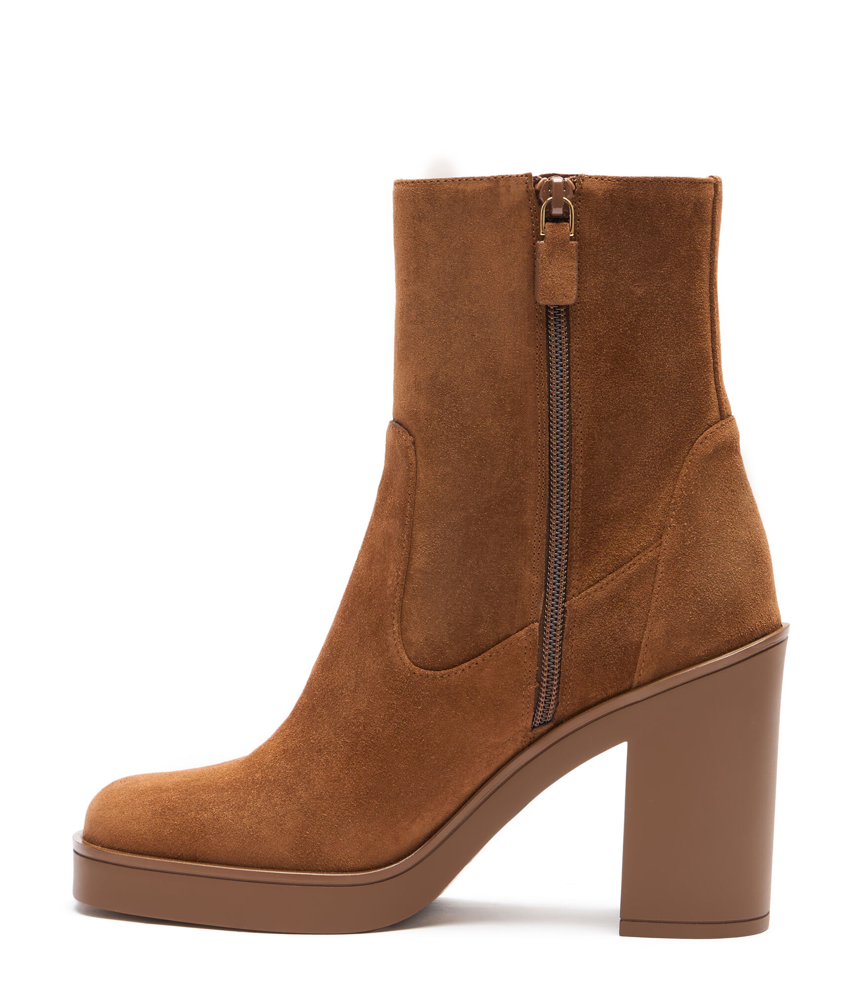 BETHENNY 80 ZIP BOOTIE in COFFEE TONAL for Women | Stuart Weitzman®