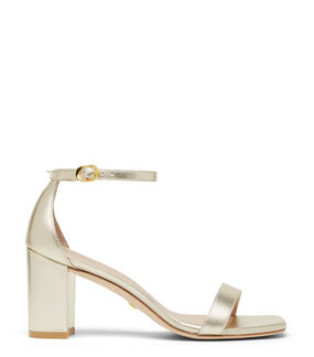 Stuart Weitzman NUDISTCURVE 75 BLOCK SANDAL ORO CHIARO SA540LIDLIO