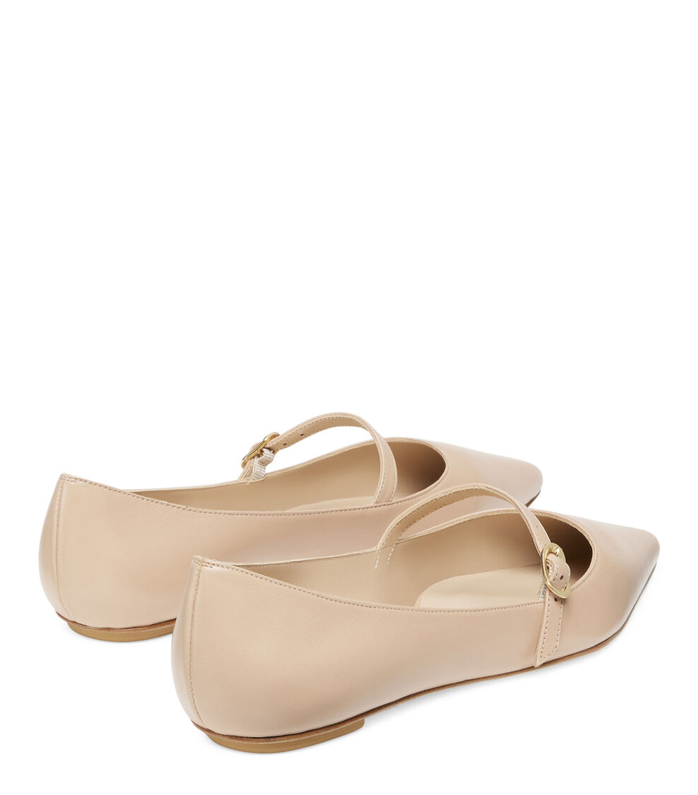 Stuart Weitzman EMILIA MARY JANE FLAT ADOBE SG878LARAJM
