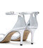 Stuart Weitzman NUDIST II SANDAL 75 SILVER SJ991LSPSLV