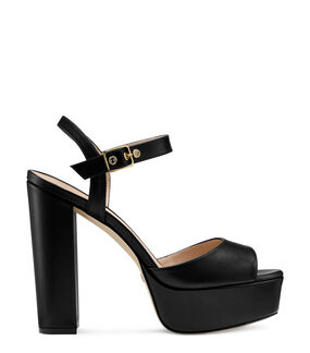 Stuart Weitzman RYDER 95 PLATFORM SANDAL BLACK S5534SMOBLK