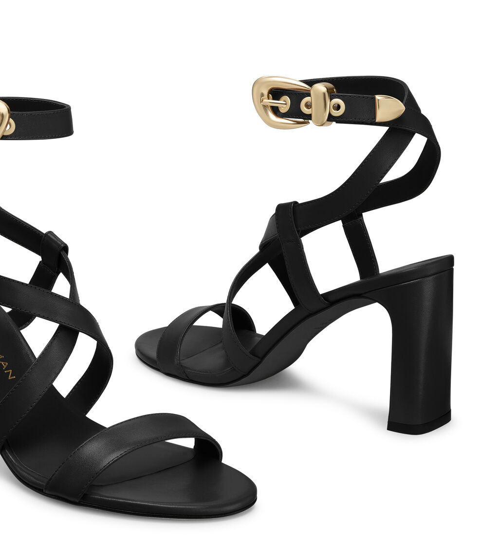 Stuart Weitzman MAVEN BLOCK 85 BLACK SL365SMOBLK