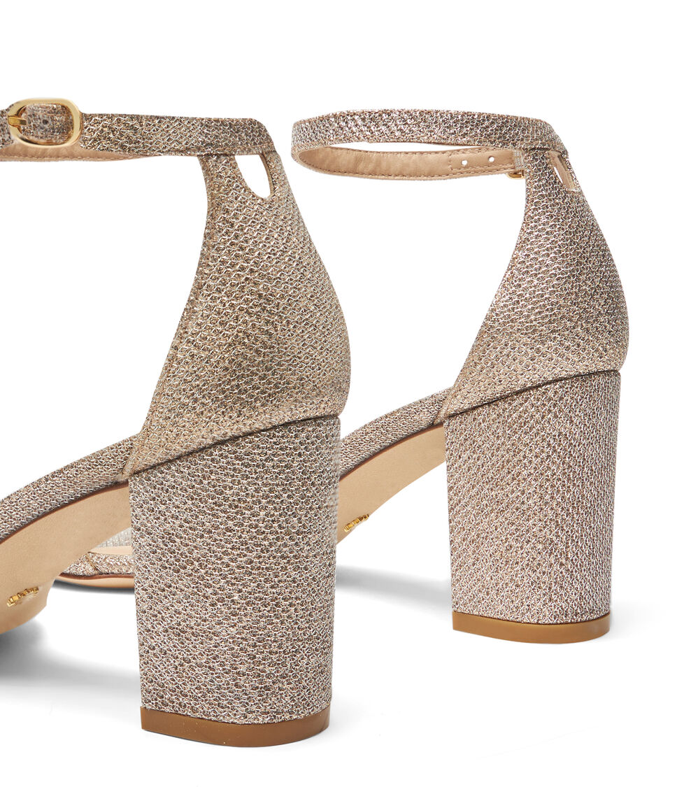 Stuart Weitzman NUDISTCURVE 75 BLOCK SANDAL POUDRE SA890NENQ24