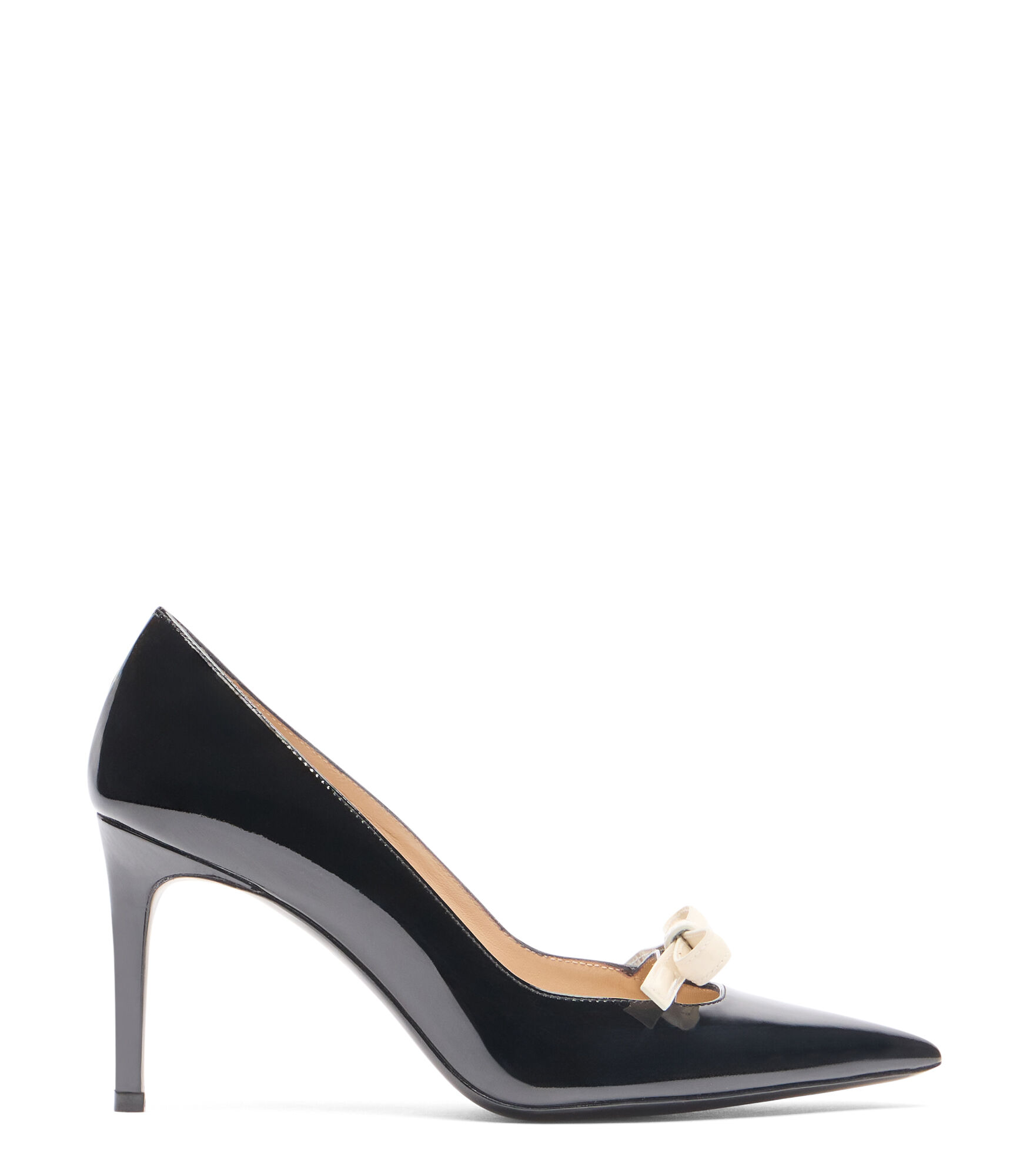 STUART FELICITY 85 PUMP in BLACK/CREAM for Women | Stuart