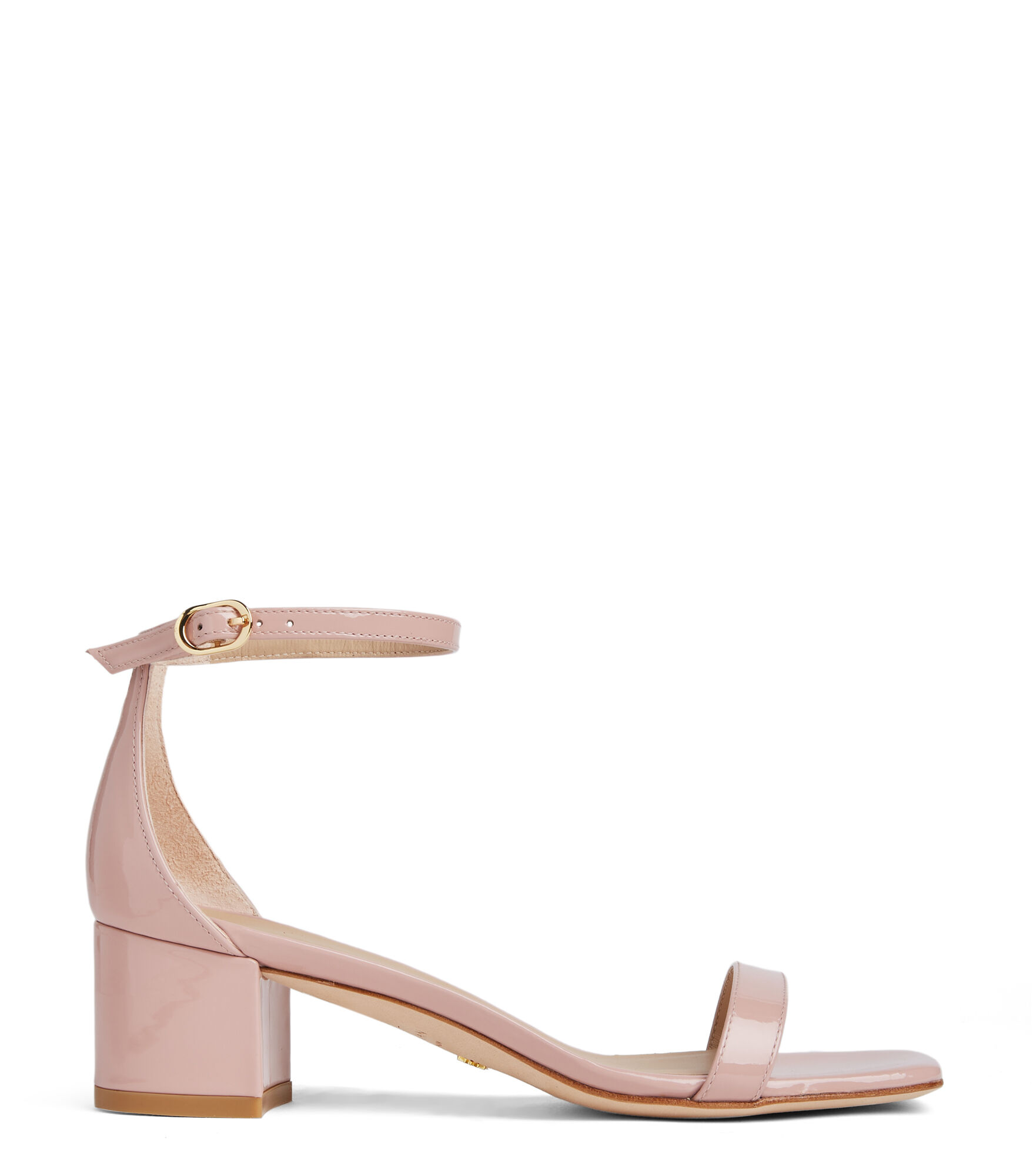 SIMPLECURVE 50 SANDAL, SANDALES, , CUIR VERNI - Stuart Weitzman - Modalova