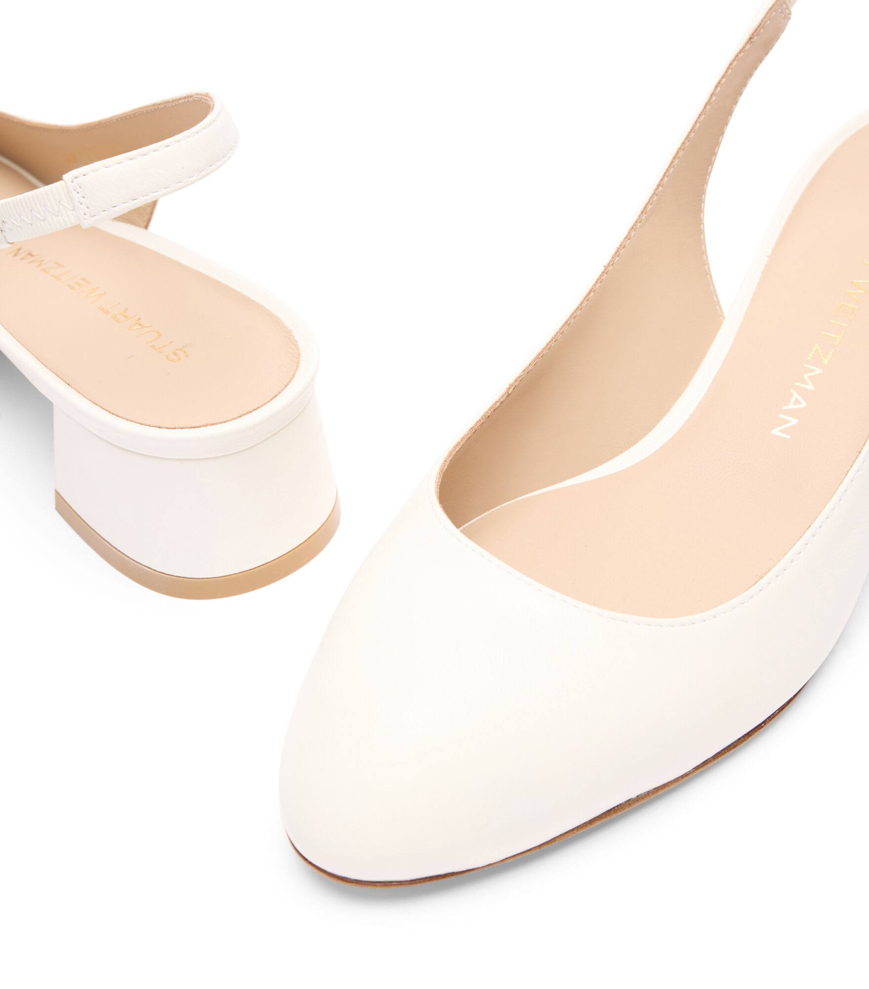 VIVIENNE 35 SLINGBACK in CREAM for Women | Stuart Weitzman®