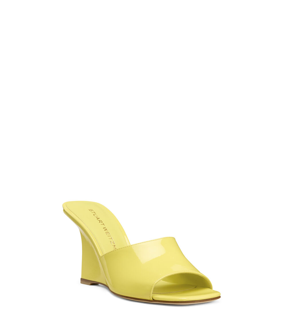 Stuart Weitzman VINNIE WEDGE MULE 85 CITRINE SN833PATAP0