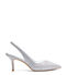 Stuart Weitzman EVA 75 SLINGBACK SILVER SG903NENSLV