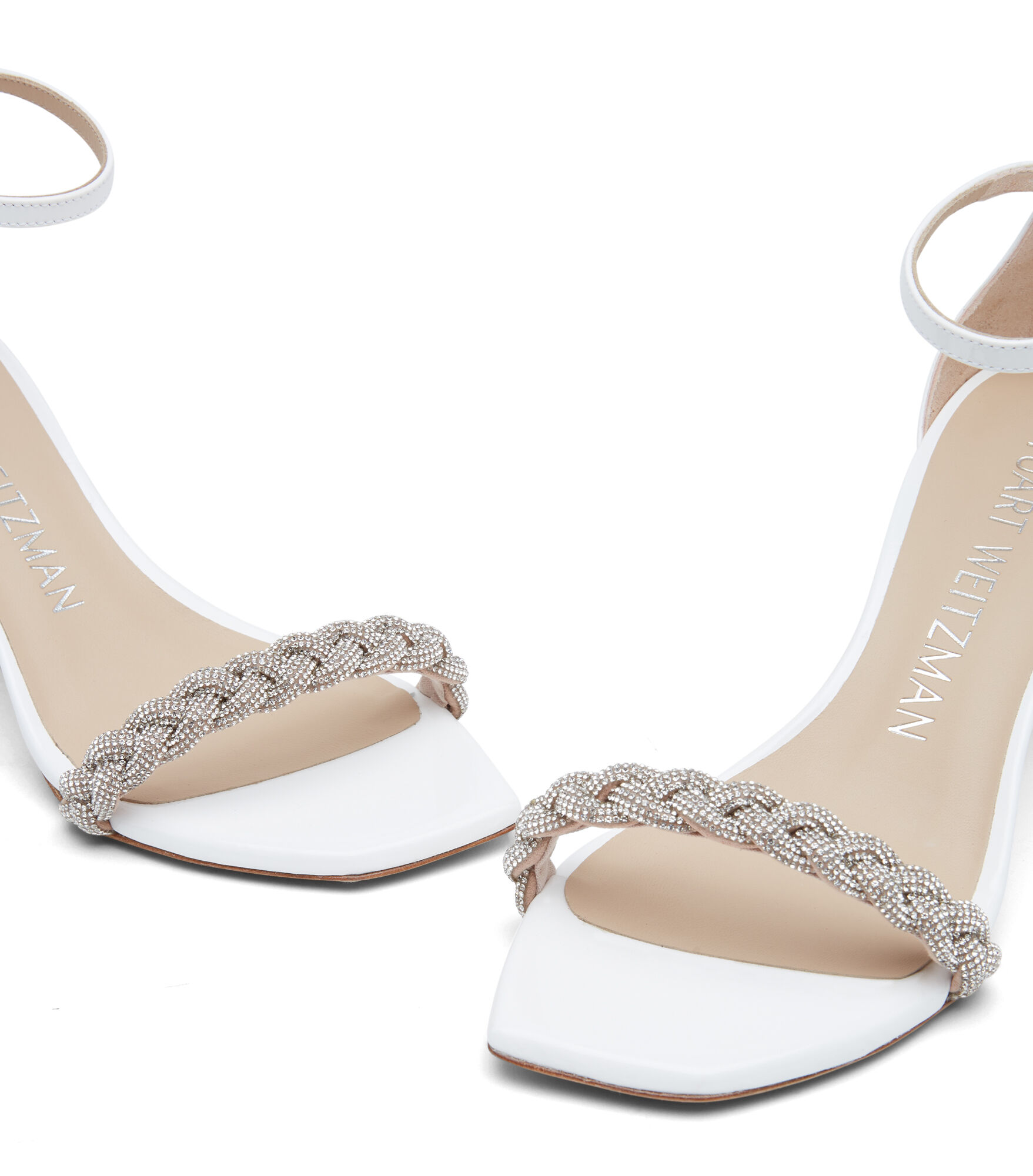 White stuart sales weitzman sandals