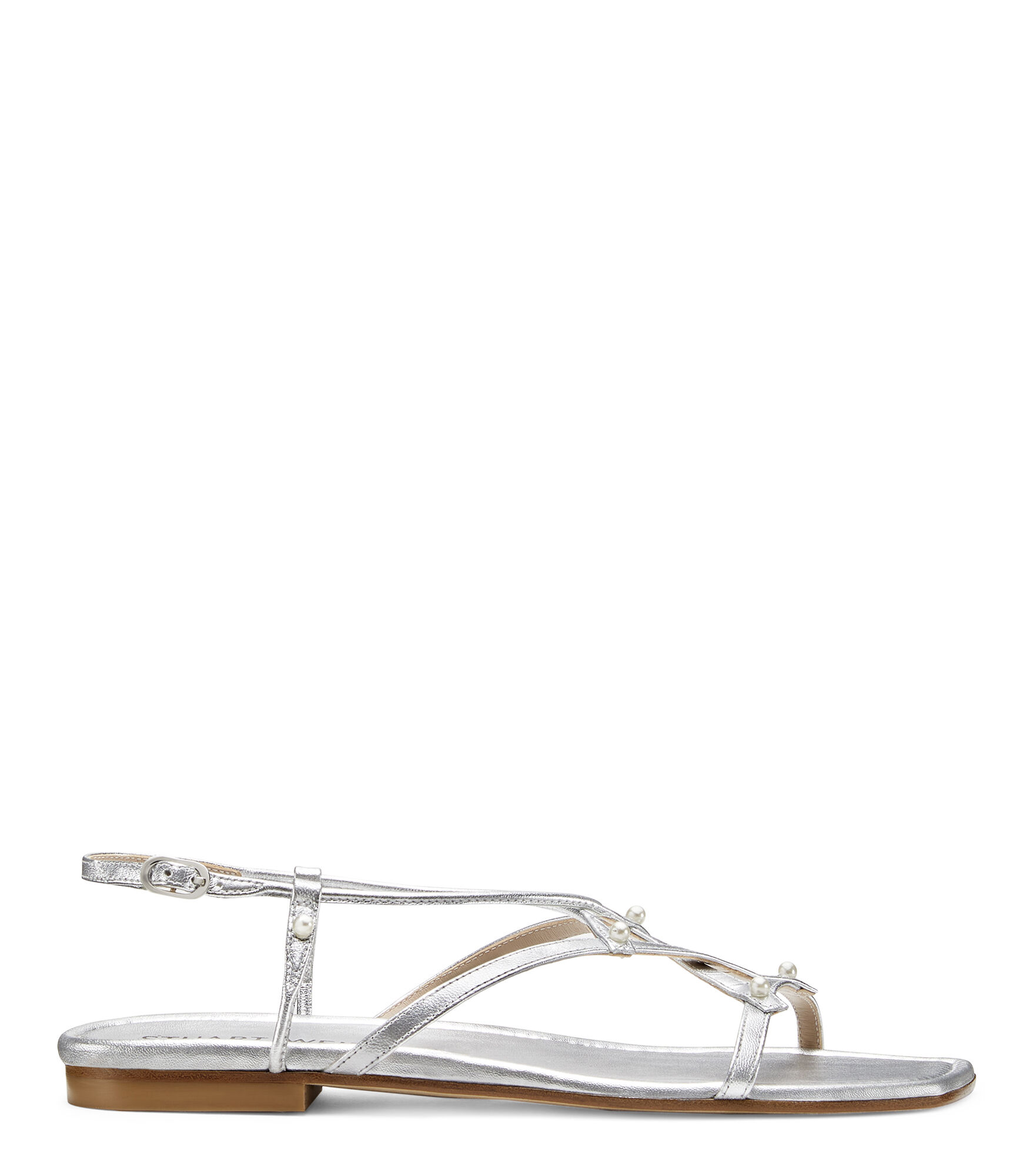 Stuart weitzman on sale silver sandals
