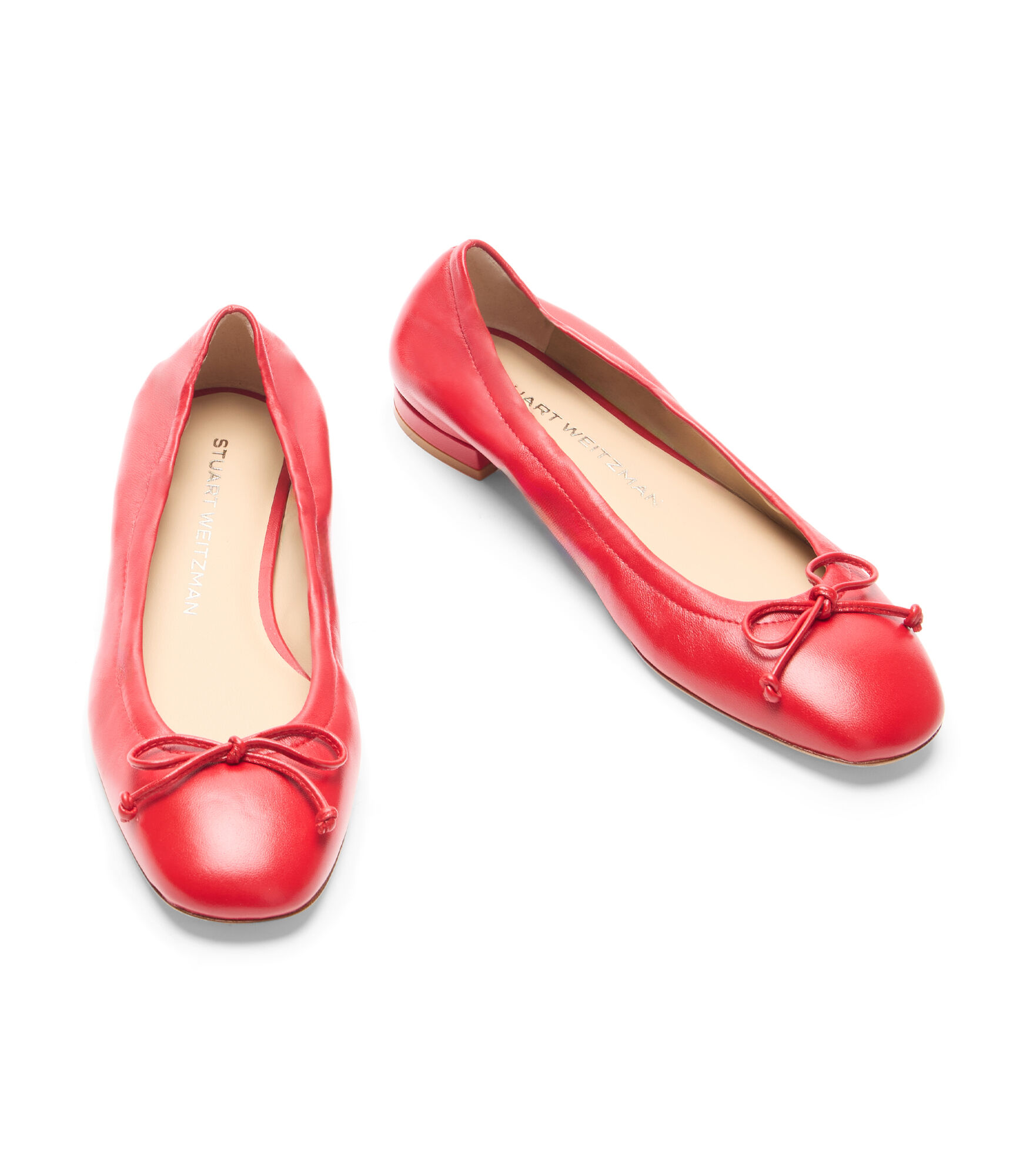 BRIA BALLET FLAT in CHERRY for Women | Stuart Weitzman®