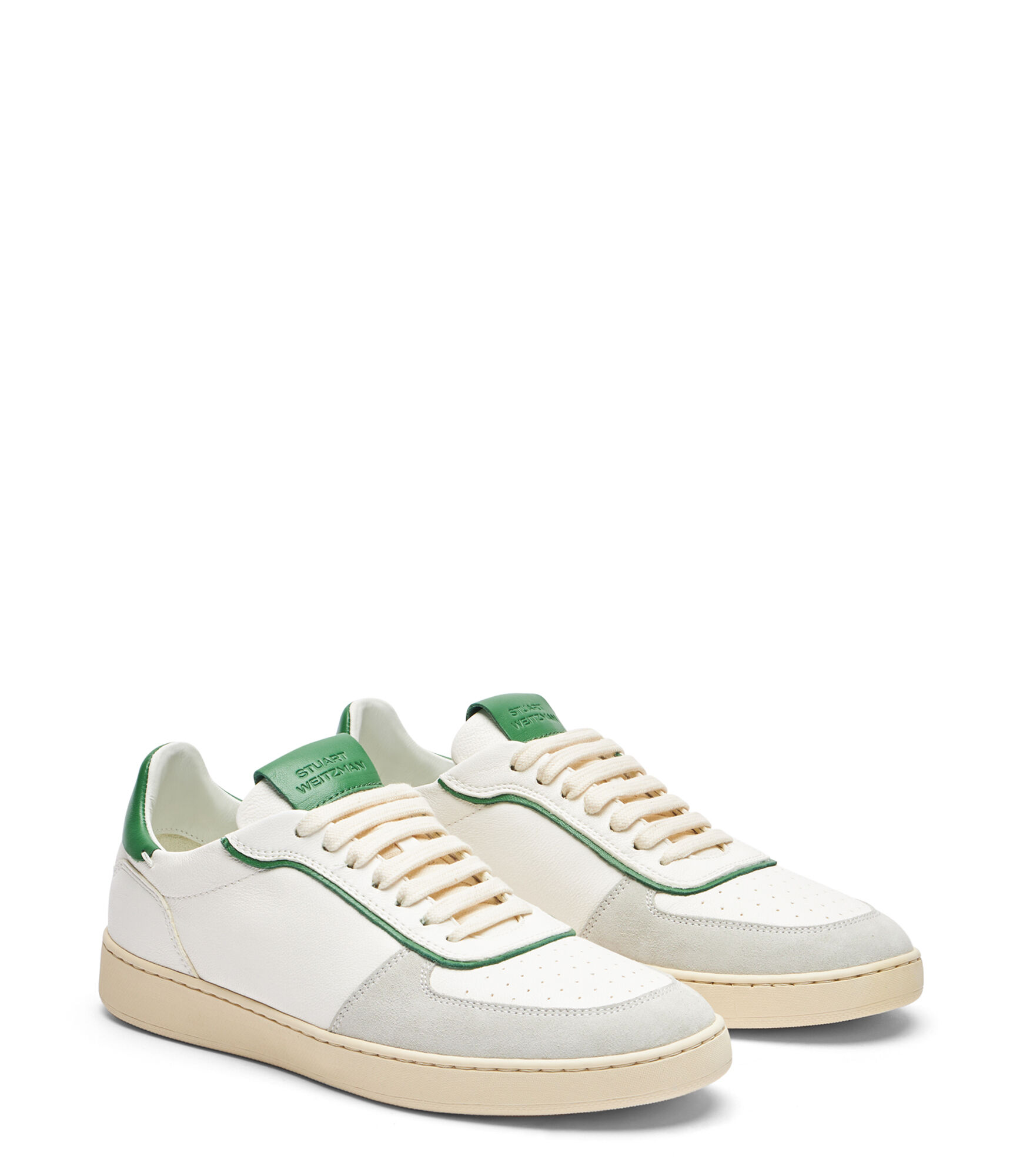 SW DERBY in LIGHT GREY WHITE GREEN for Women Stuart Weitzman
