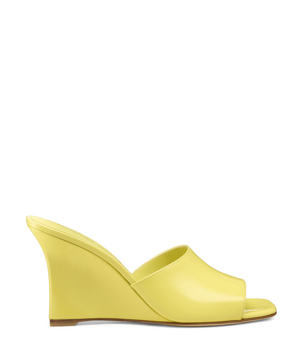 Stuart Weitzman VINNIE WEDGE MULE 85 CITRINE SN833PATAP0