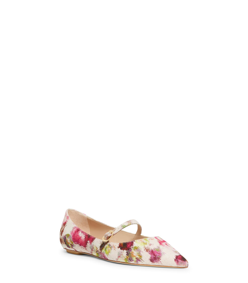 Stuart Weitzman EMILIA MARY JANE FLAT Stuart Weitzman EMILIA MARY JANE FLAT PINK MULTI SI799FLJLRD