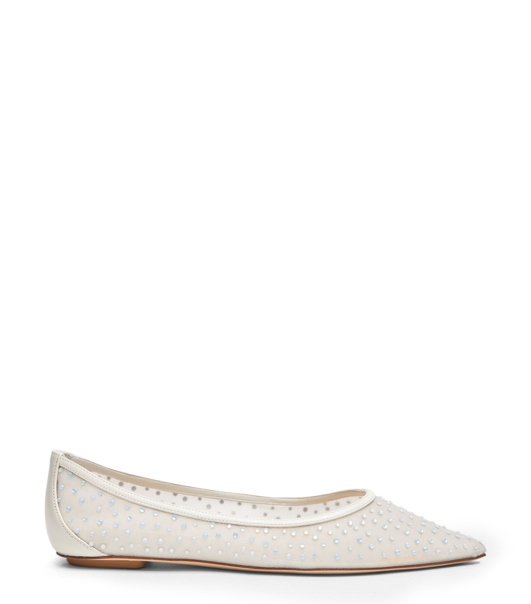 EMILIA MESH FLAT, Last chance, /FROSTED /, MESH/CRISTAL/CUIR NAPPA LAQUÉ - Stuart Weitzman - Modalova