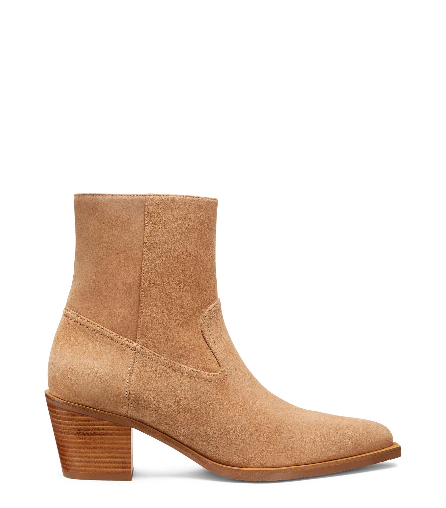 TATE BOOTIE in NEW CAMEL/CARAMEL for Women | Stuart Weitzman®