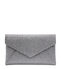 Stuart Weitzman THE LOVELETTER CLUTCH GRIS ACIER SE608NENGUN