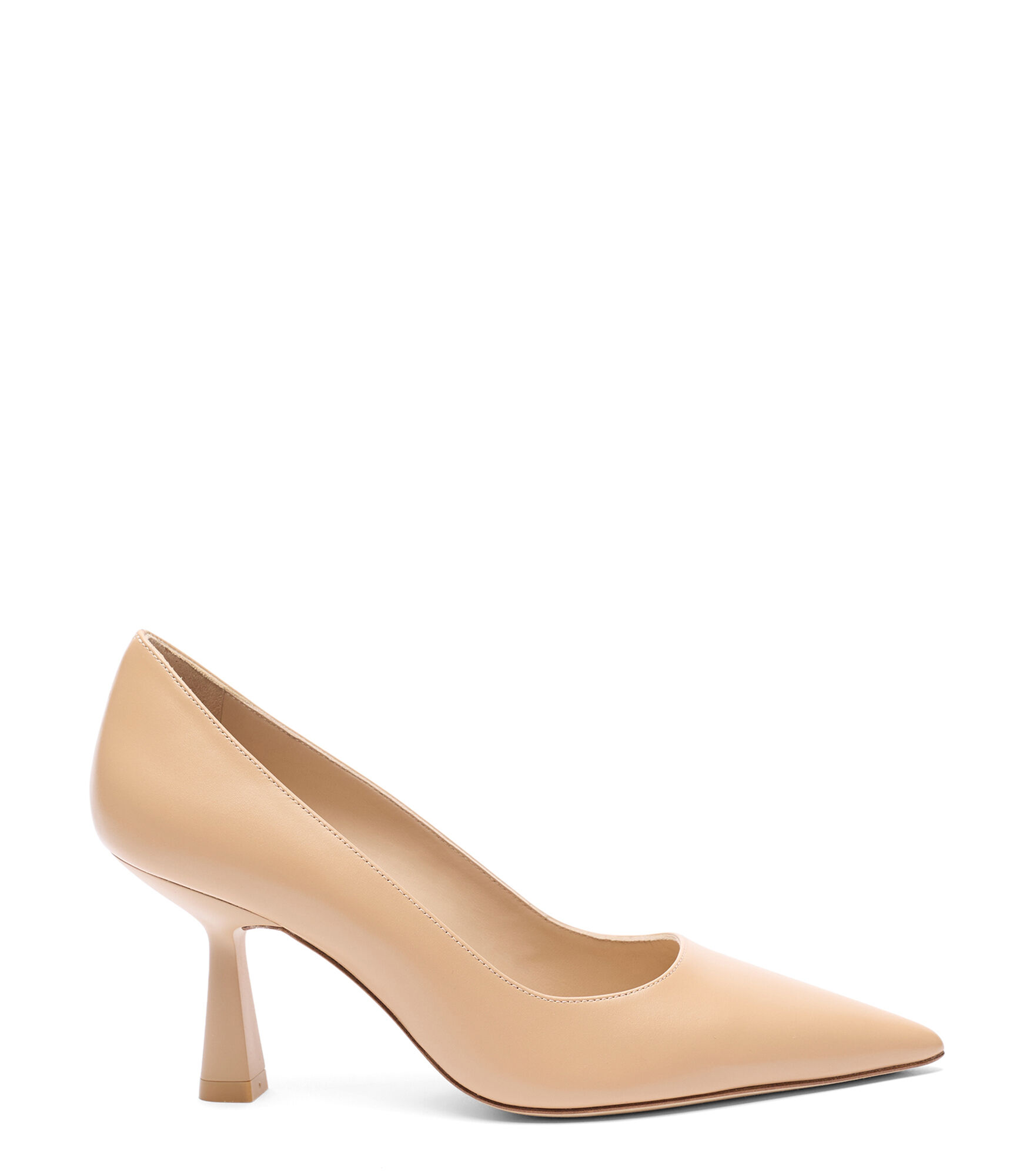Stuart Weitzman, STUART SCULPT 75, PUMPS, ADOBE, SMOOTH CALF