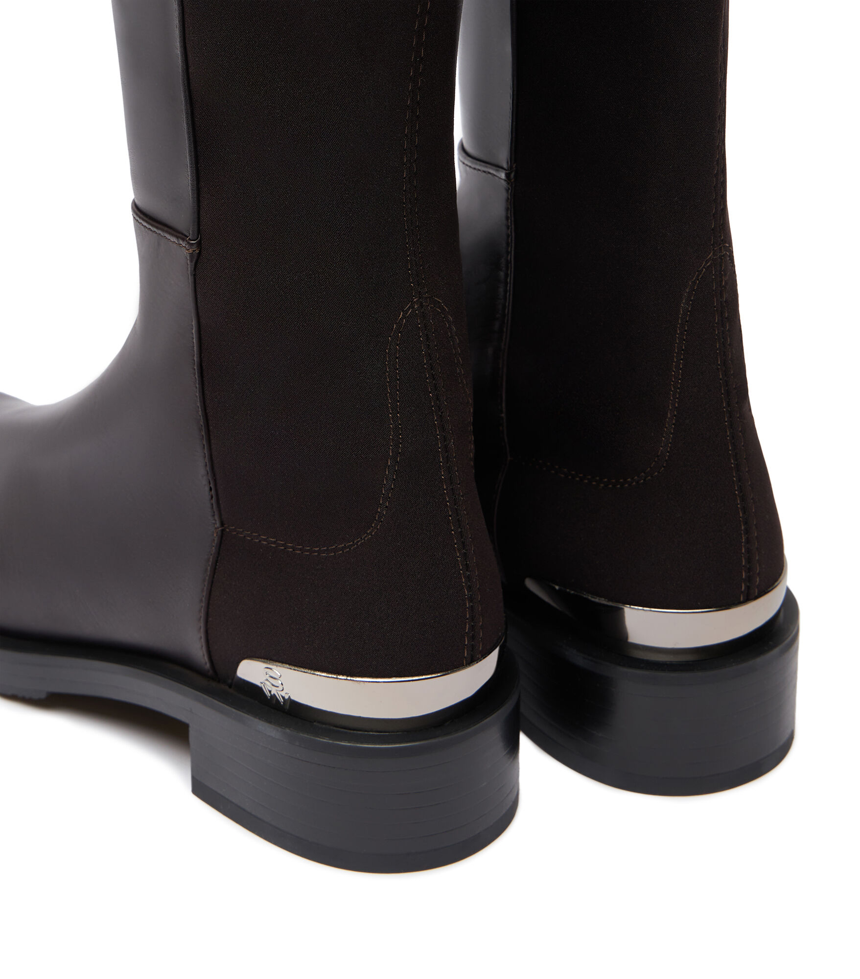 5050 BOLD LOGO BOOT in EBONY for Women | Stuart Weitzman® UK