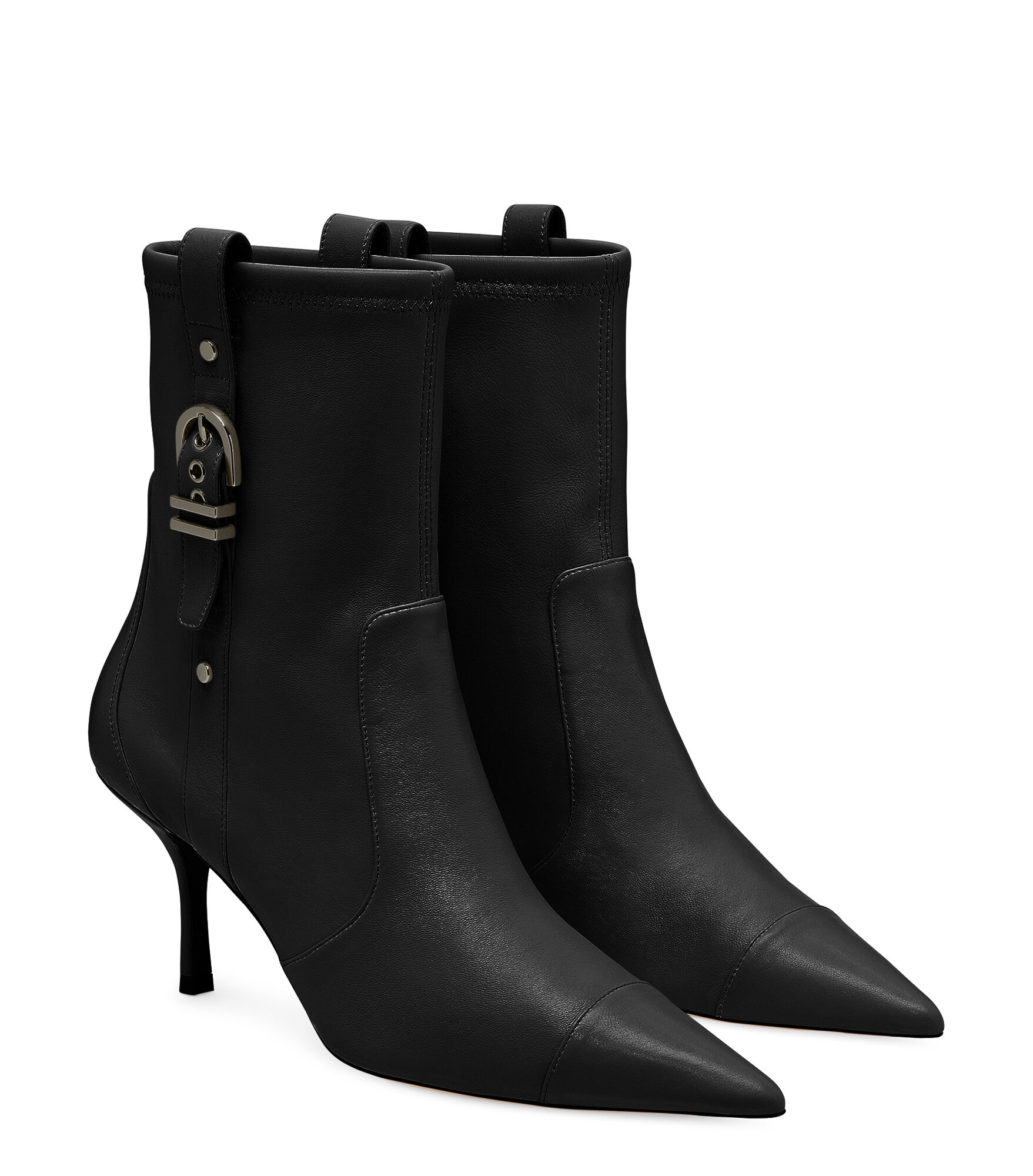 Black bootie stiletto sales heel