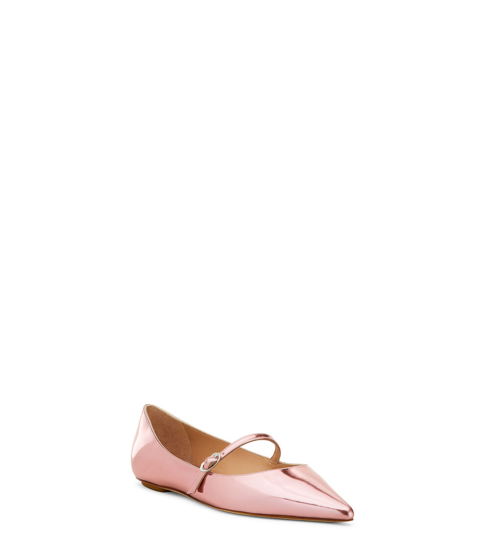 Stuart Weitzman EMILIA MARY JANE FLAT PINK MARSHMALLOW SK283LSPXKU