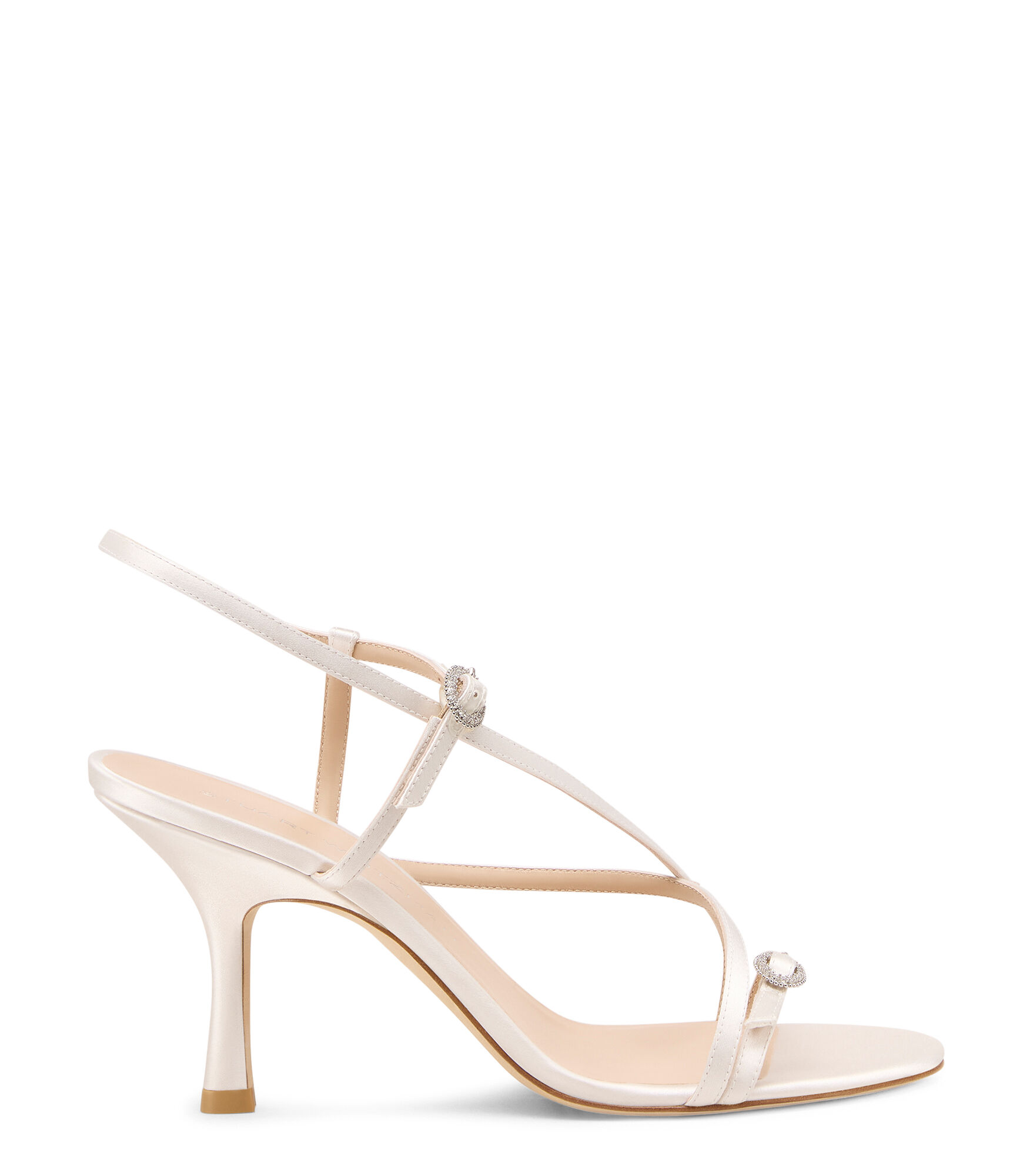 KENSINGTON STRAPPY SANDAL 85 in CREAM for Women | Stuart Weitzman® UK