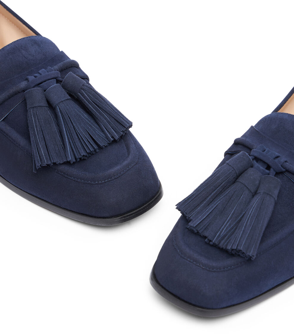 Stuart Weitzman LINDI TASSEL LOAFER NICE BLUE SI696SUEN6G