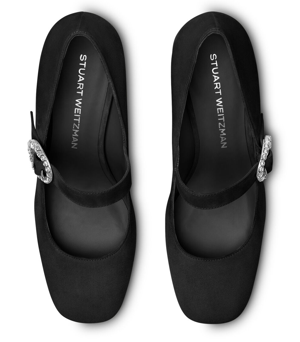 Stuart Weitzman SLOANE 60 MARY JANE BLACK SI558SUEBLK