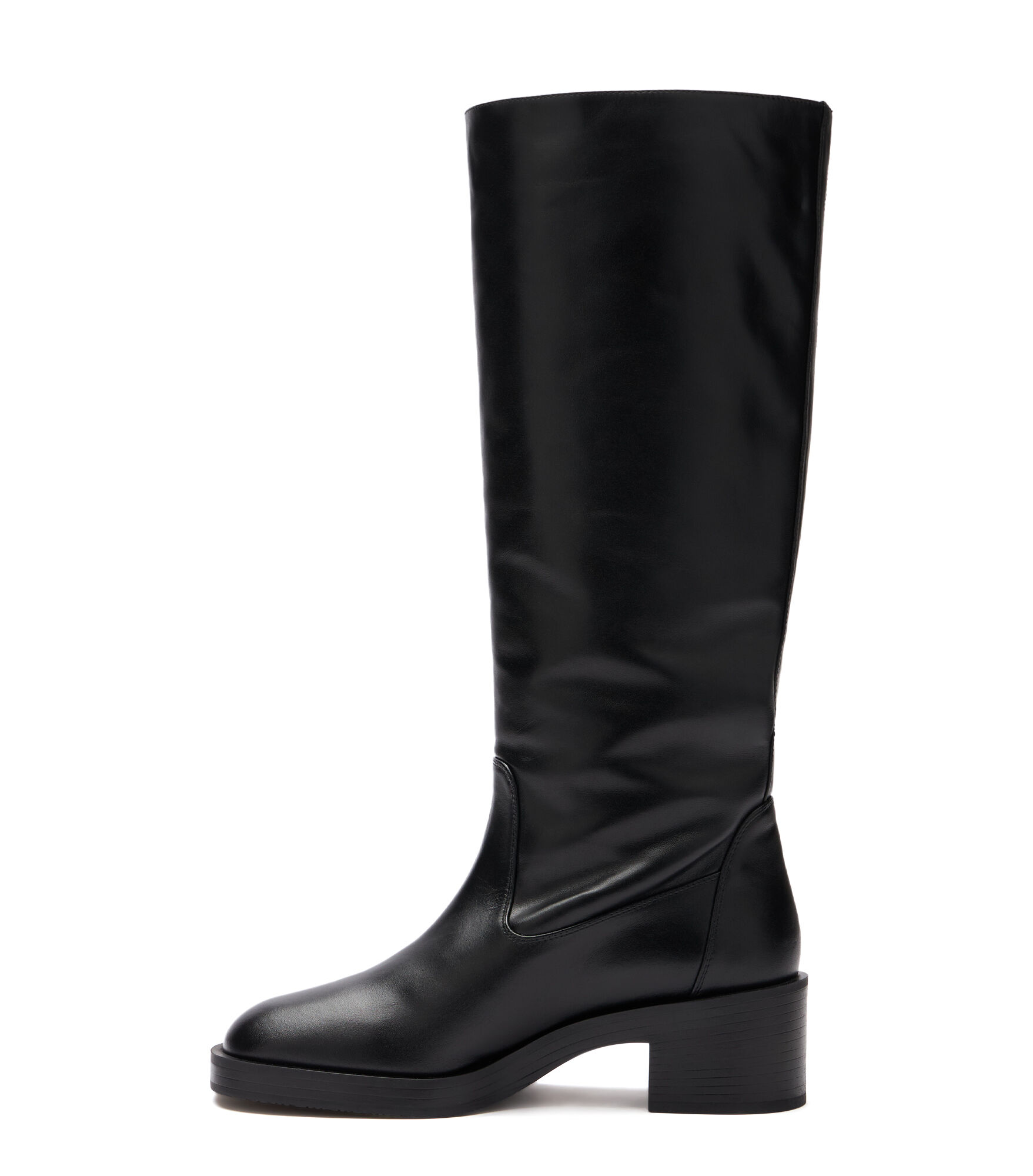 KAIA KNEE HIGH BOOT in BLACK for Women Stuart Weitzman UK