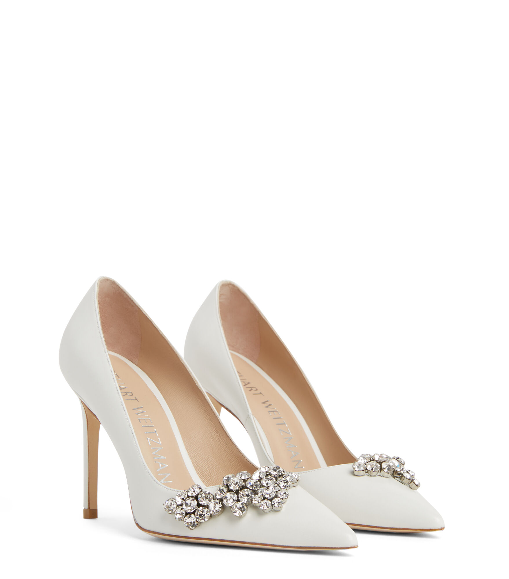 STUART CRYSTAL FLEUR 100 PUMP en BLANCO de Mujer Stuart Weitzman