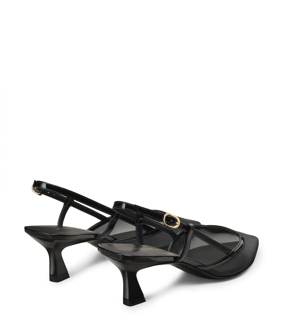 Stuart Weitzman VINNIE 50 SLINGBACK BLACK SN811MHGBLK