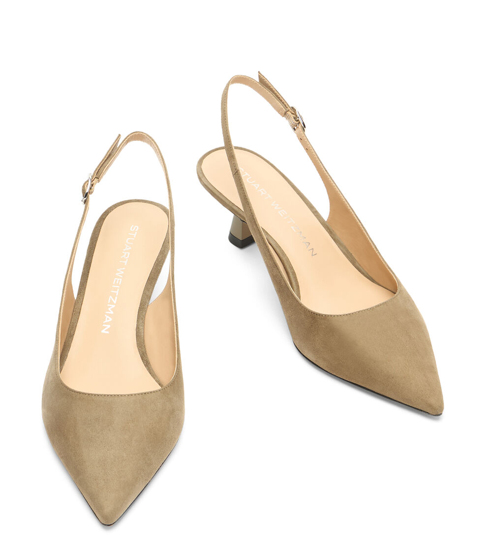 Stuart Weitzman STUART SCULPT SLINGBACK 50 SMOKEY TAUPE SL438SUEY6R
