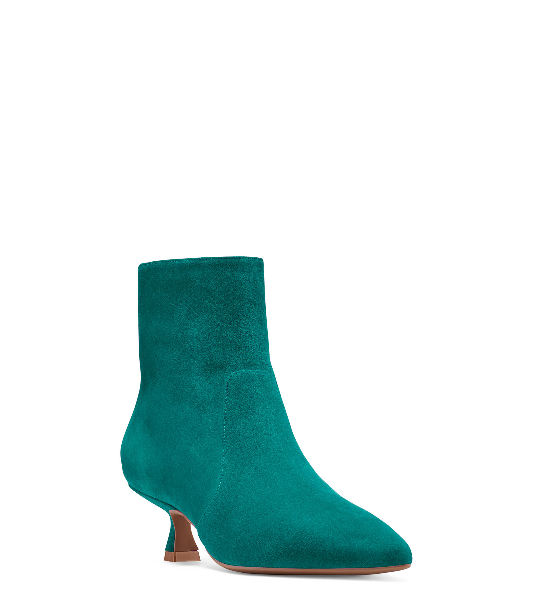 【STUART WEITZMAN】Melena 50 スエード アンクルブーツ MELENA 50 in PINE GREEN for Women | Stuart Weitzman®