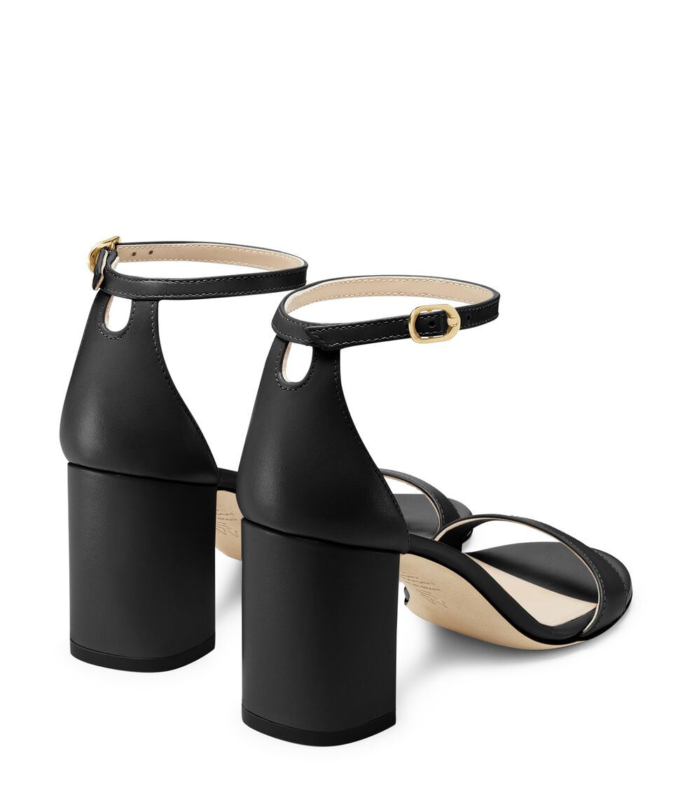 Stuart Weitzman NUDIST BLOCK 75 BLACK SK305SMOBLK