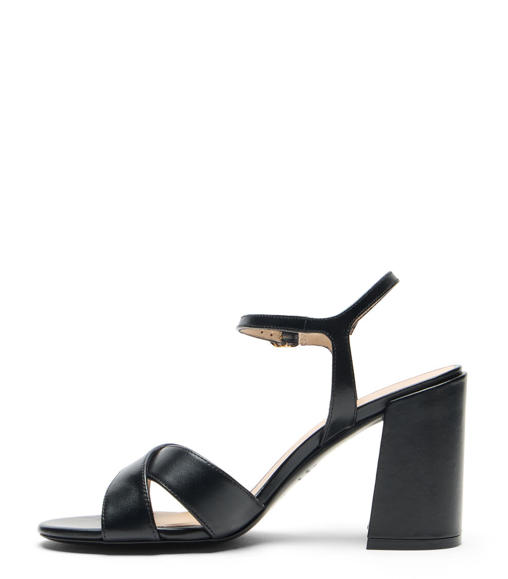 Stuart Weitzman ALYSSA BLOCK 85 BLACK SN791SMOBLK
