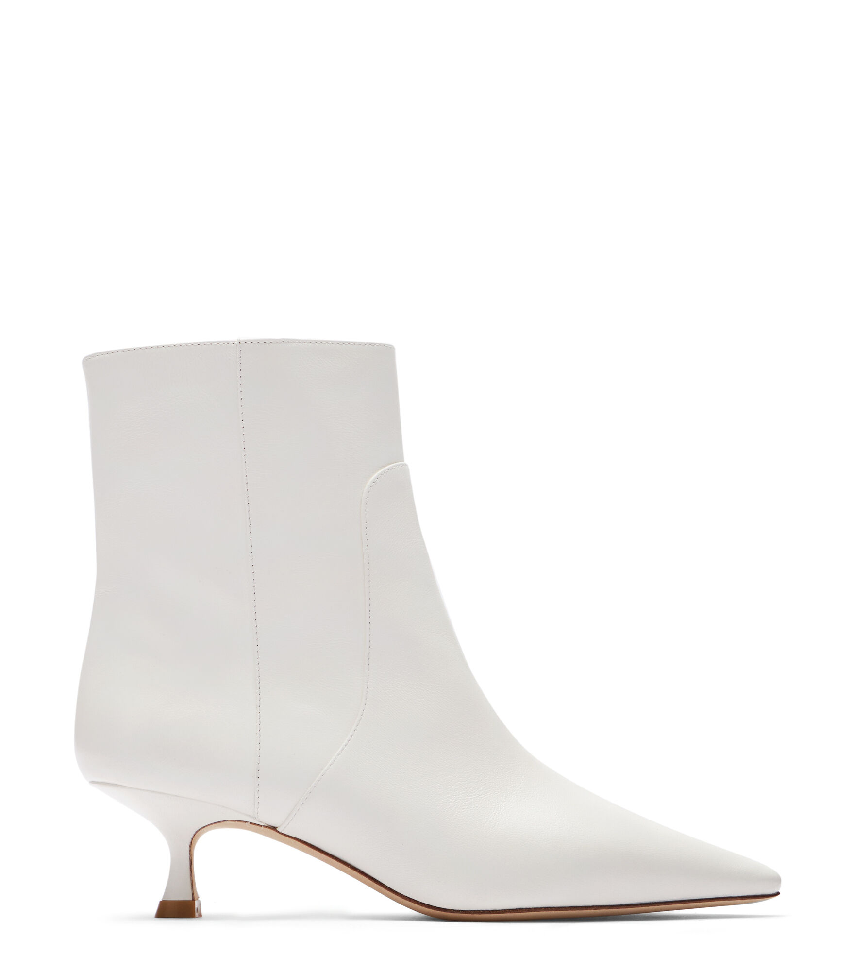 NAOMI 50 ZIP BOOTIE in CREAM for Women Stuart Weitzman UK